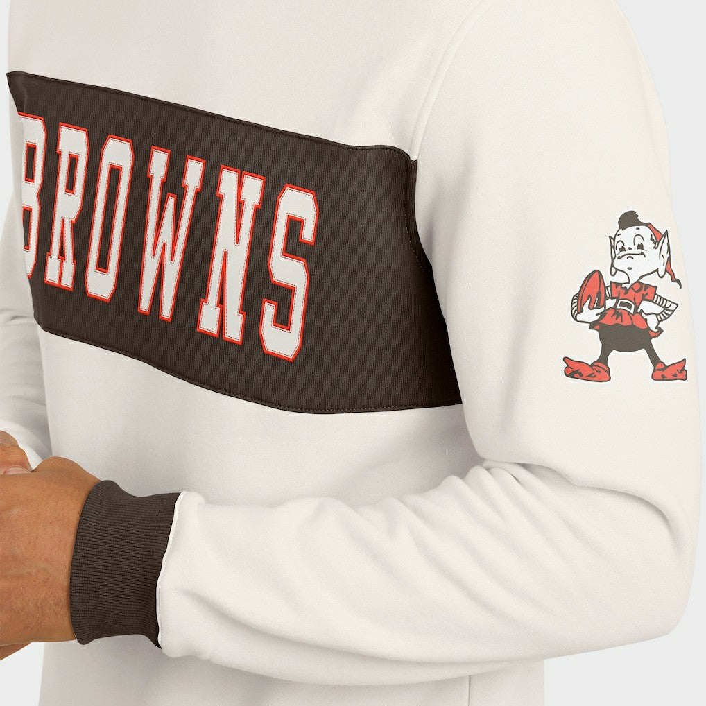 Cleveland Browns Darius Rucker Collection Colorblock Pullover Sweatshirt | NFL Online