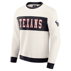 Houston Texans Darius Rucker Collection Colorblock Pullover Sweatshirt | NFL Hot