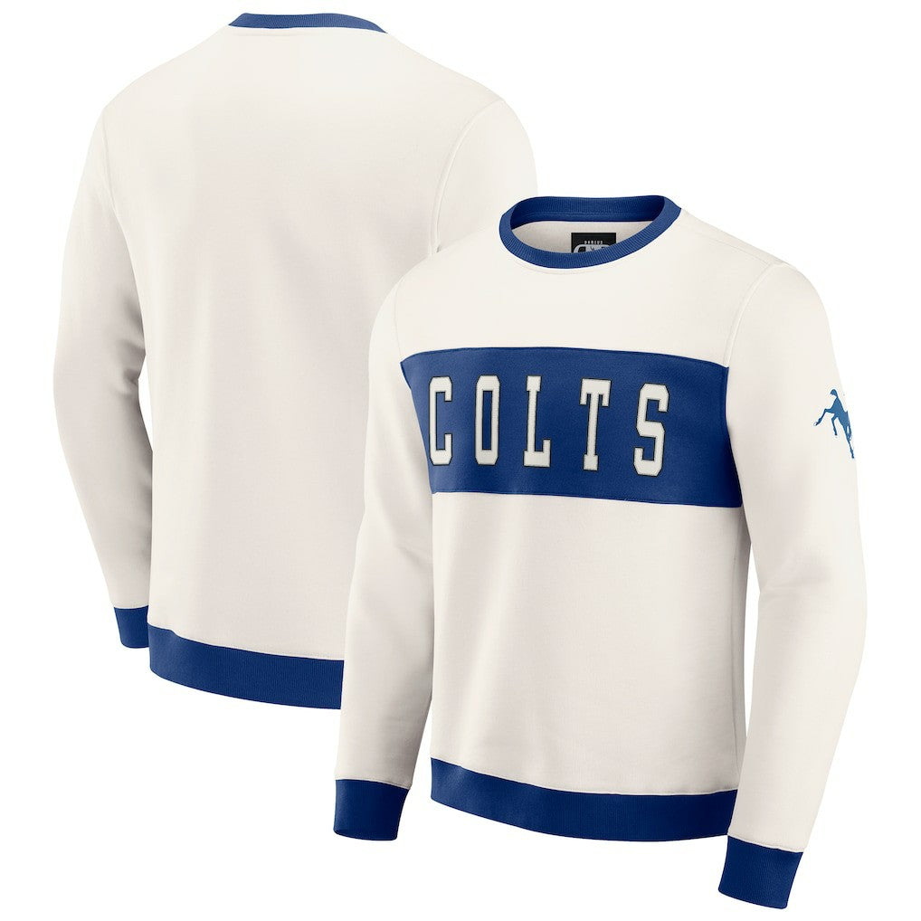 Indianapolis Colts Darius Rucker Collection Colorblock Pullover Sweatshirt | NFL New