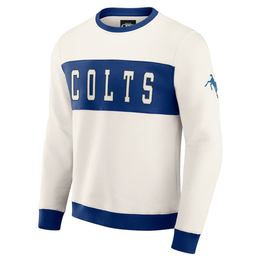 Indianapolis Colts Darius Rucker Collection Colorblock Pullover Sweatshirt | NFL New