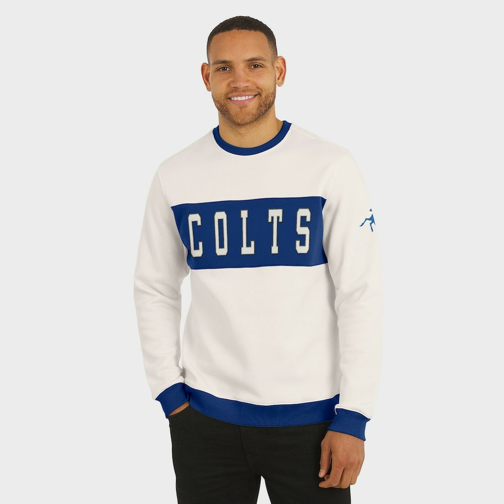 Indianapolis Colts Darius Rucker Collection Colorblock Pullover Sweatshirt | NFL New