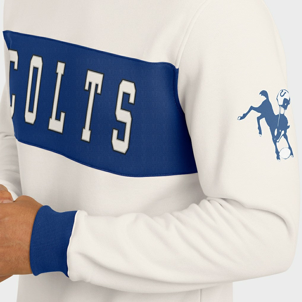 Indianapolis Colts Darius Rucker Collection Colorblock Pullover Sweatshirt | NFL New