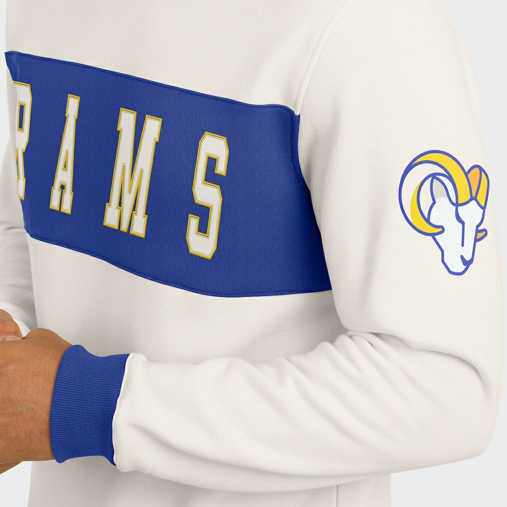 Los Angeles Rams Darius Rucker Collection Colorblock Pullover Sweatshirt | NFL Discount