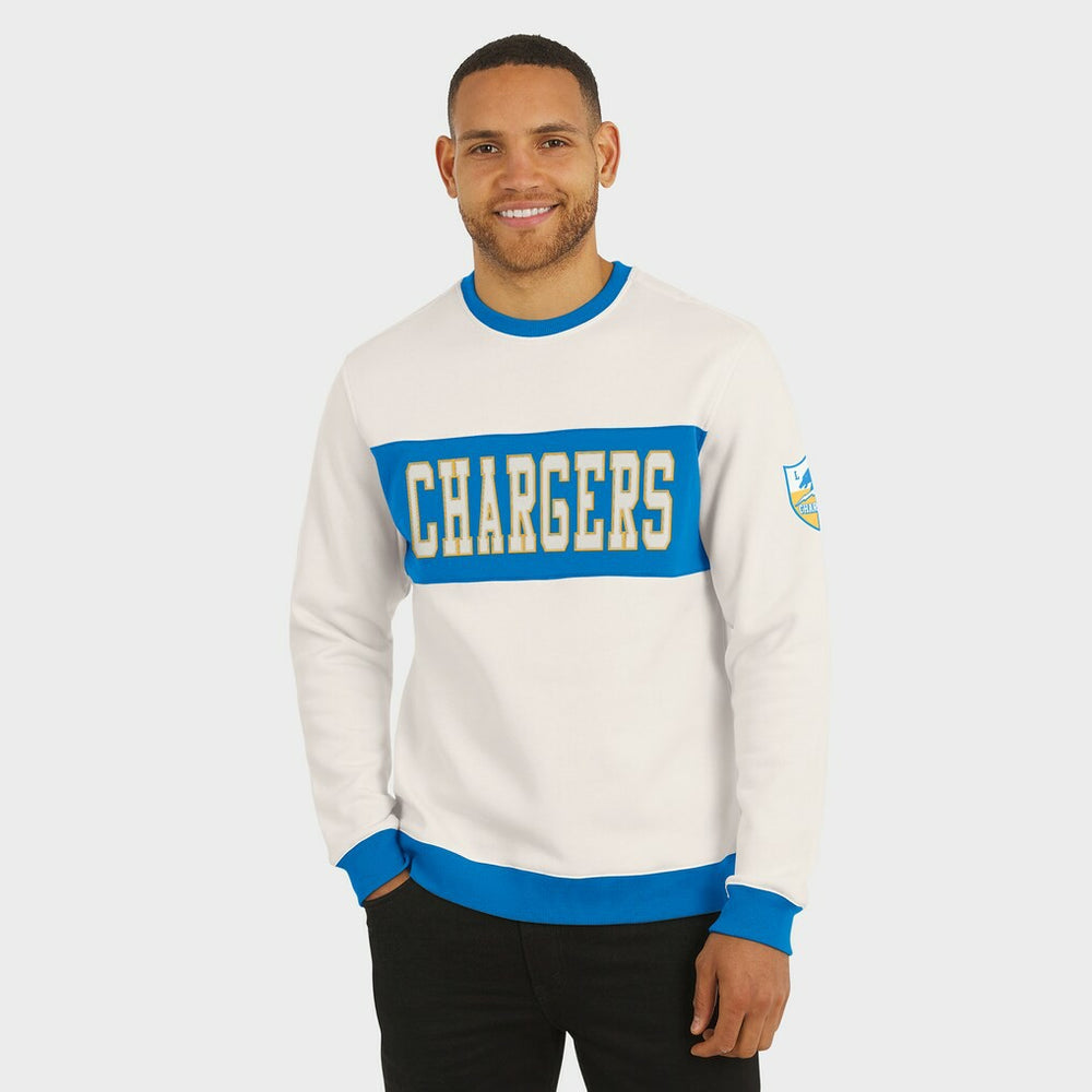 Los Angeles Chargers Darius Rucker Collection Colorblock Pullover Sweatshirt | NFL Outlet