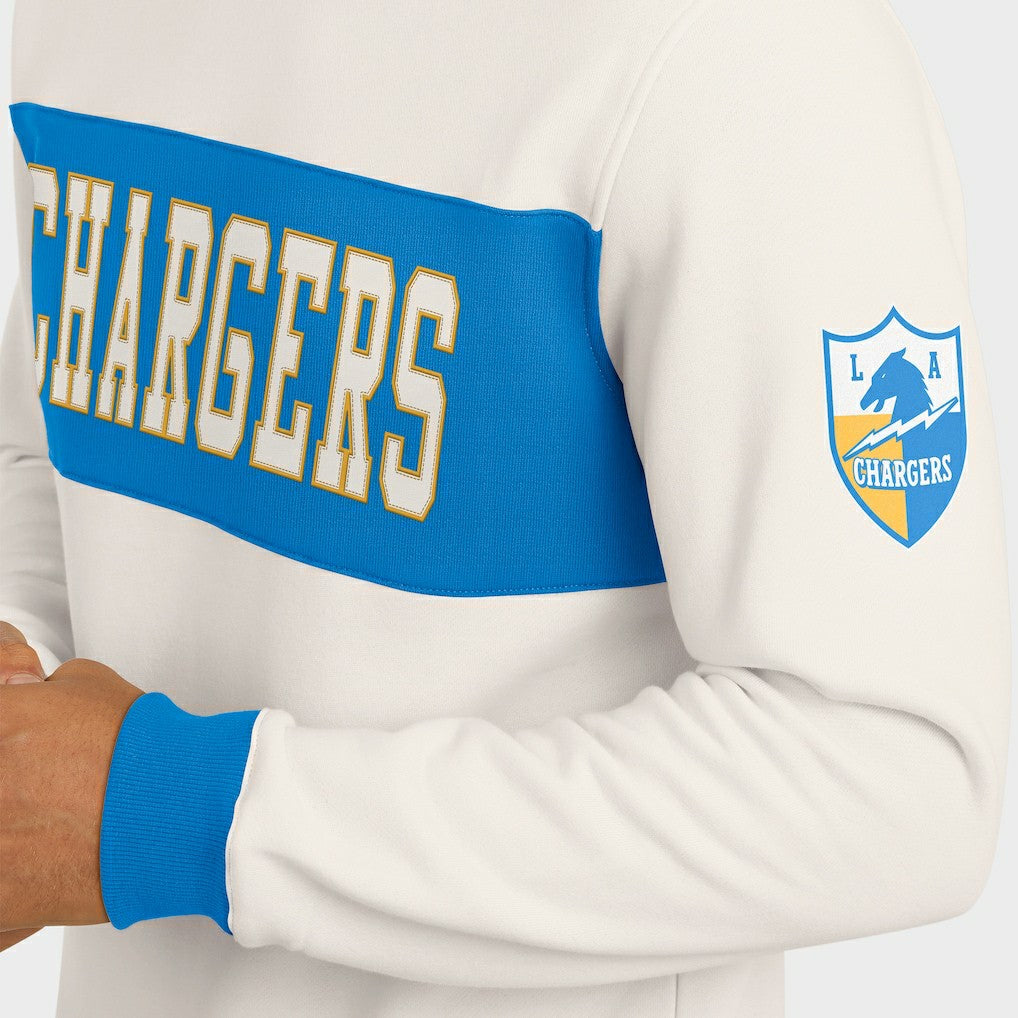 Los Angeles Chargers Darius Rucker Collection Colorblock Pullover Sweatshirt | NFL Outlet