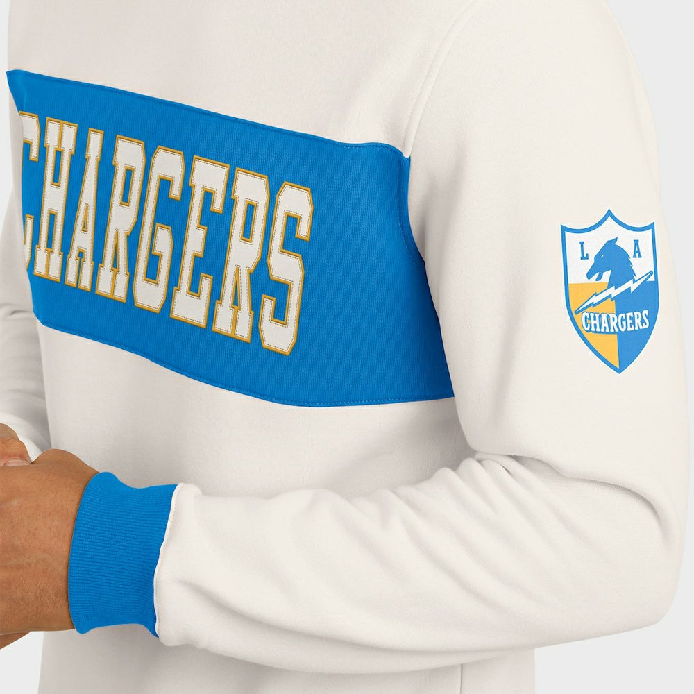 Los Angeles Chargers Darius Rucker Collection Colorblock Pullover Sweatshirt | NFL Outlet