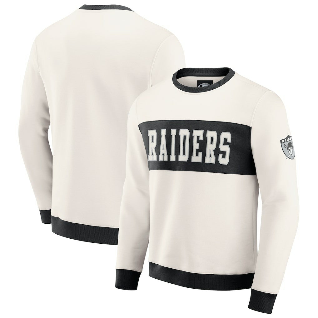 Las Vegas Raiders Darius Rucker Collection Colorblock Pullover Sweatshirt | NFL New