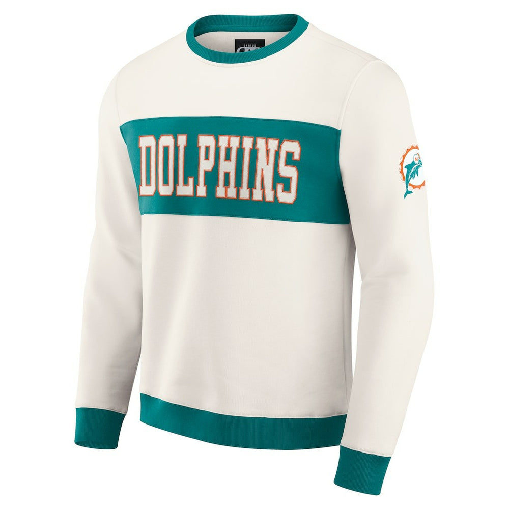 Miami Dolphins Darius Rucker Collection Colorblock Pullover Sweatshirt | NFL New