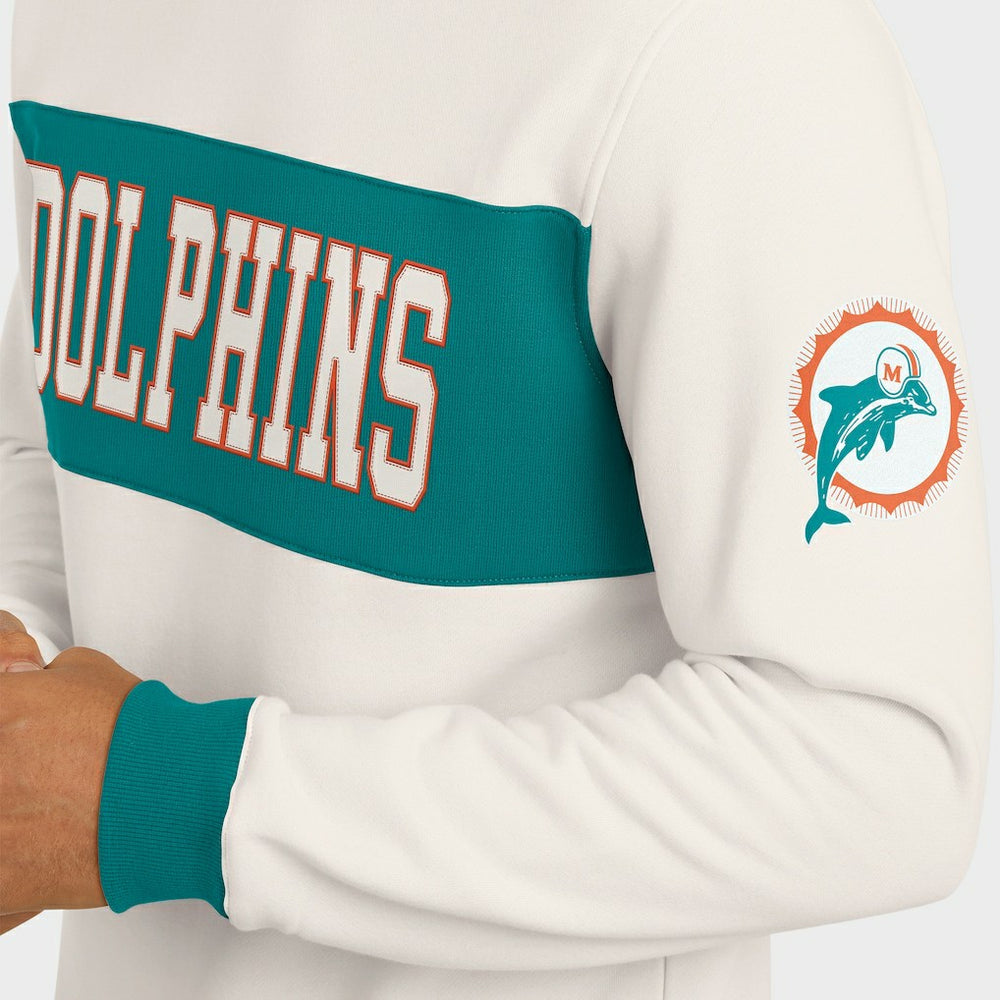 Miami Dolphins Darius Rucker Collection Colorblock Pullover Sweatshirt | NFL New