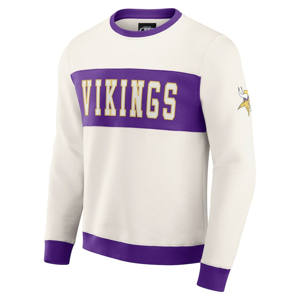 Minnesota Vikings Darius Rucker Collection Colorblock Pullover Sweatshirt | NFL New