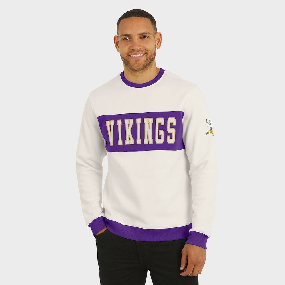 Minnesota Vikings Darius Rucker Collection Colorblock Pullover Sweatshirt | NFL New