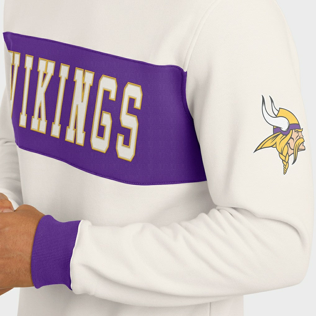 Minnesota Vikings Darius Rucker Collection Colorblock Pullover Sweatshirt | NFL New