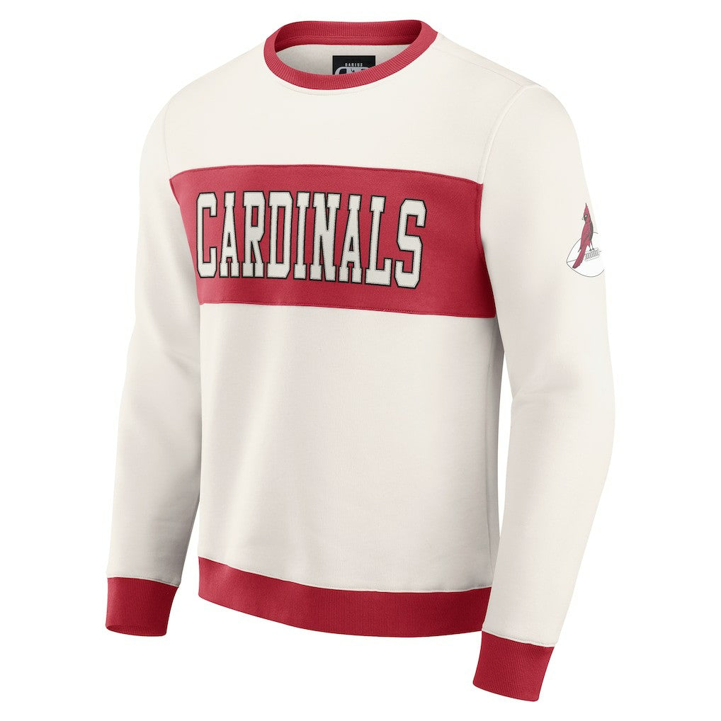 Arizona Cardinals Darius Rucker Collection Colorblock Pullover Sweatshirt | NFL Hot