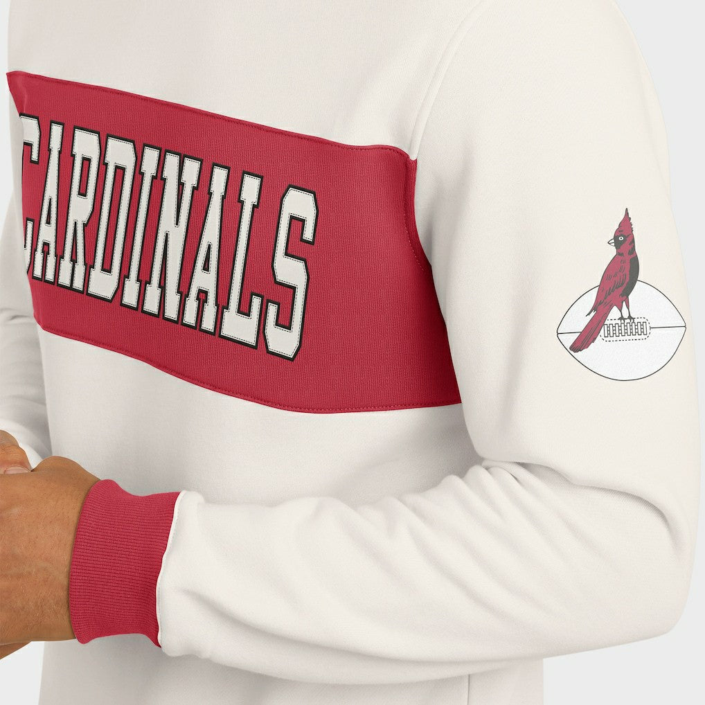 Arizona Cardinals Darius Rucker Collection Colorblock Pullover Sweatshirt | NFL Hot