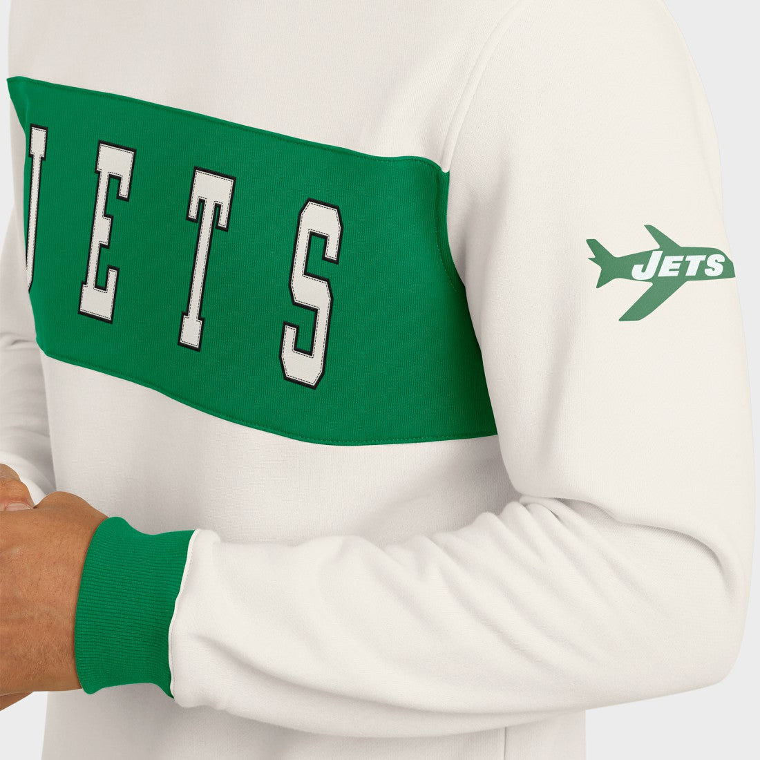 New York Jets Darius Rucker Collection Colorblock Pullover Sweatshirt | NFL New