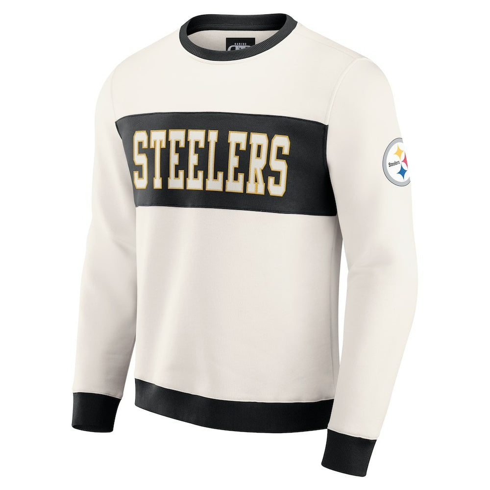 Pittsburgh Steelers Darius Rucker Collection Colorblock Pullover Sweatshirt | NFL Discount