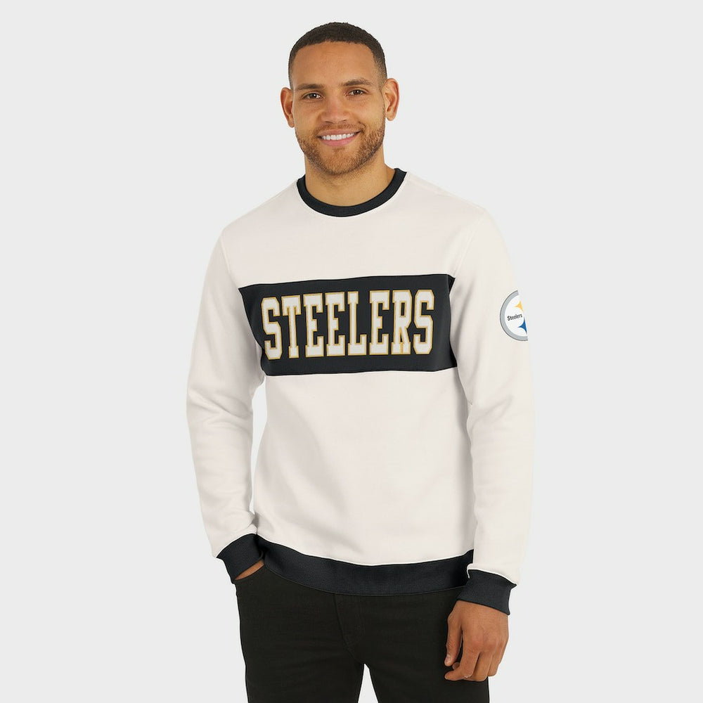 Pittsburgh Steelers Darius Rucker Collection Colorblock Pullover Sweatshirt | NFL Discount