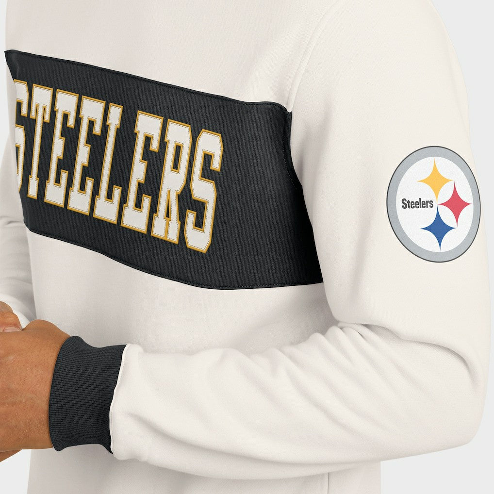 Pittsburgh Steelers Darius Rucker Collection Colorblock Pullover Sweatshirt | NFL Discount