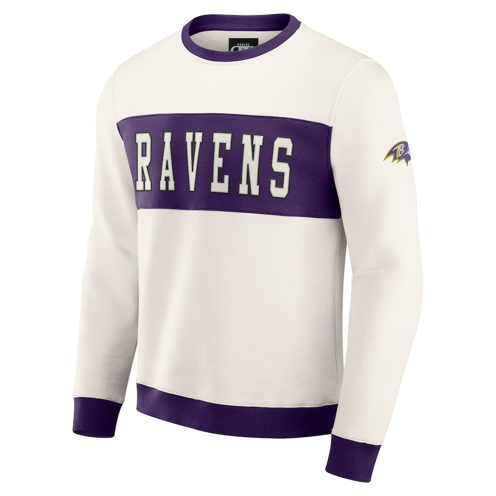 Baltimore Ravens Darius Rucker Collection Colorblock Pullover Sweatshirt | NFL Hot