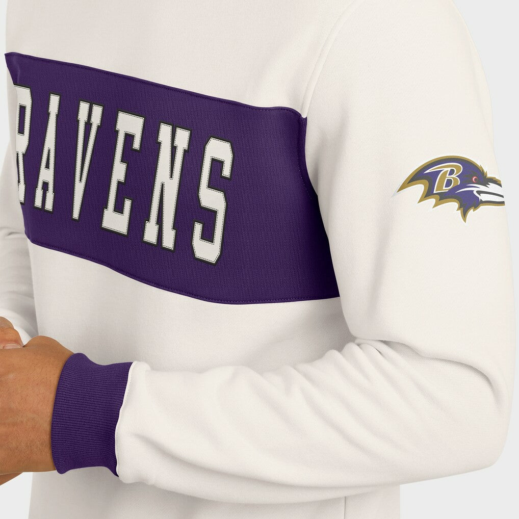 Baltimore Ravens Darius Rucker Collection Colorblock Pullover Sweatshirt | NFL Hot