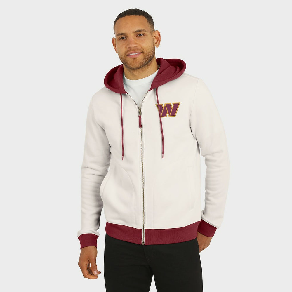 Washington Commanders Darius Rucker Collection Distressed Graphics Full-Zip Hoodie | NFL Hot