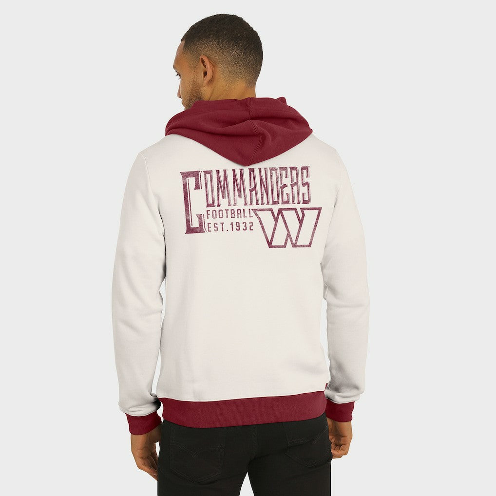 Washington Commanders Darius Rucker Collection Distressed Graphics Full-Zip Hoodie | NFL Hot