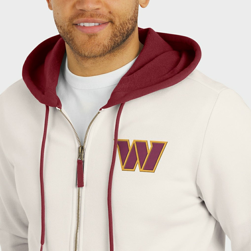 Washington Commanders Darius Rucker Collection Distressed Graphics Full-Zip Hoodie | NFL Hot
