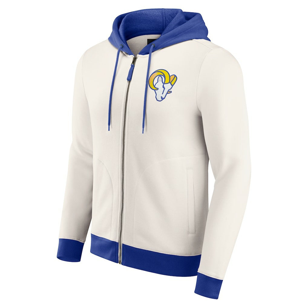 Los Angeles Rams Darius Rucker Collection Distressed Graphics Full-Zip Hoodie | NFL Discount