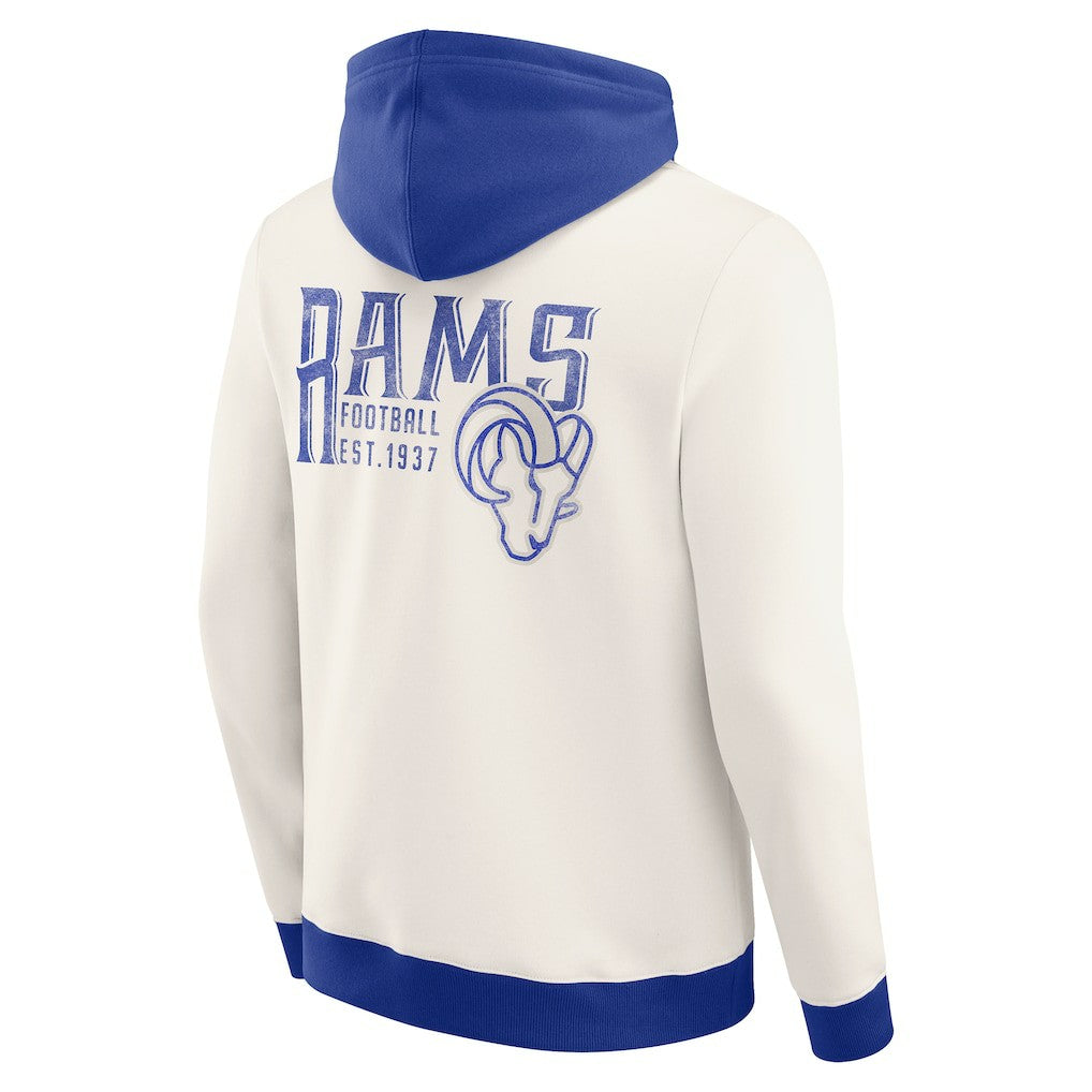 Los Angeles Rams Darius Rucker Collection Distressed Graphics Full-Zip Hoodie | NFL Discount