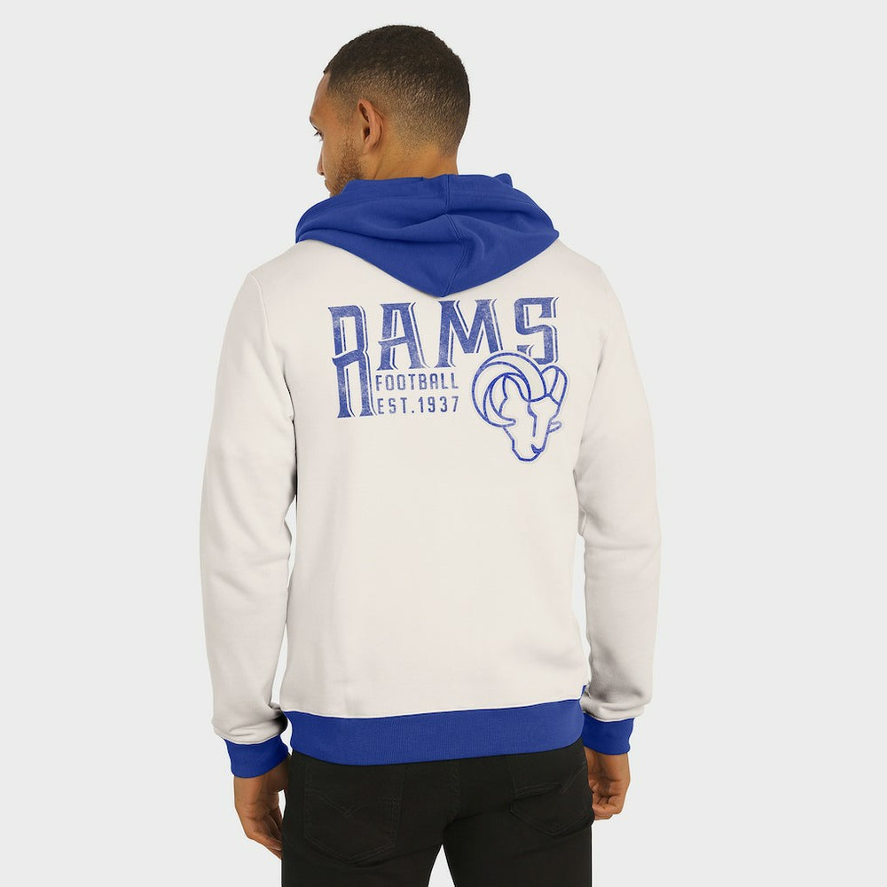 Los Angeles Rams Darius Rucker Collection Distressed Graphics Full-Zip Hoodie | NFL Discount