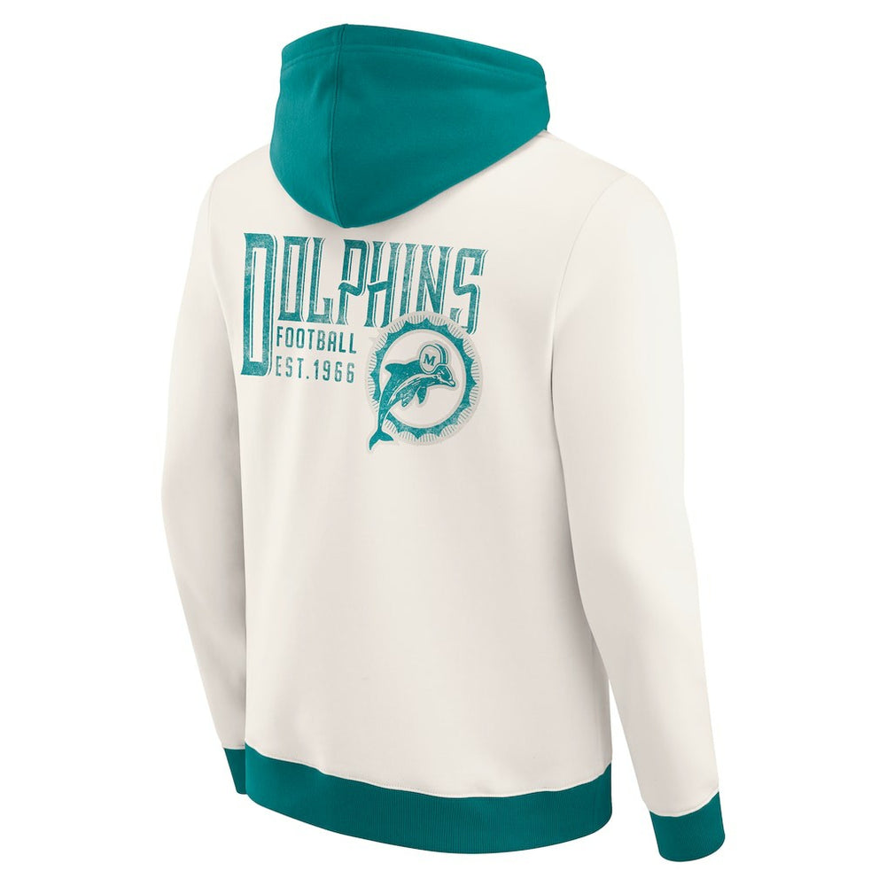 Miami Dolphins Darius Rucker Collection Distressed Graphics Full-Zip Hoodie | NFL On sale