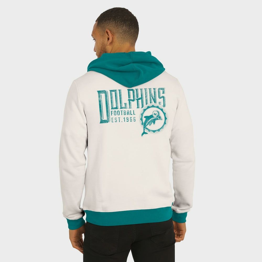 Miami Dolphins Darius Rucker Collection Distressed Graphics Full-Zip Hoodie | NFL On sale