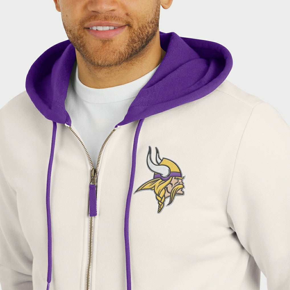 Minnesota Vikings Darius Rucker Collection Distressed Graphics Full-Zip Hoodie | NFL US
