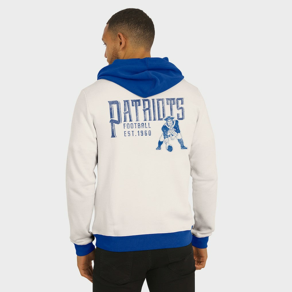 New England Patriots Darius Rucker Collection Distressed Graphics Full-Zip Hoodie | NFL Hot