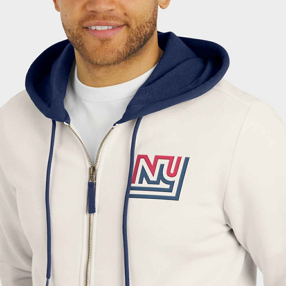 New York Giants Darius Rucker Collection Distressed Graphics Full-Zip Hoodie | NFL Discount