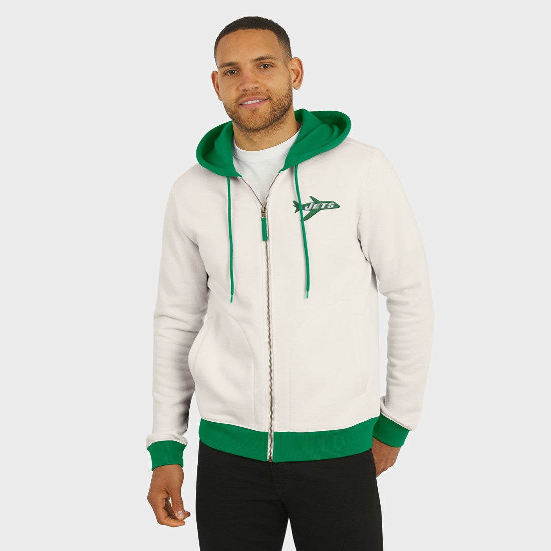 New York Jets Darius Rucker Collection Distressed Graphics Full-Zip Hoodie | NFL On sale