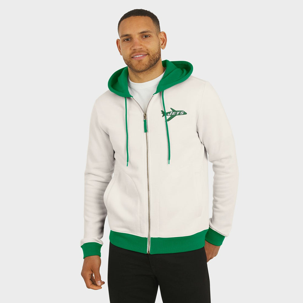 New York Jets Darius Rucker Collection Distressed Graphics Full-Zip Hoodie | NFL On sale