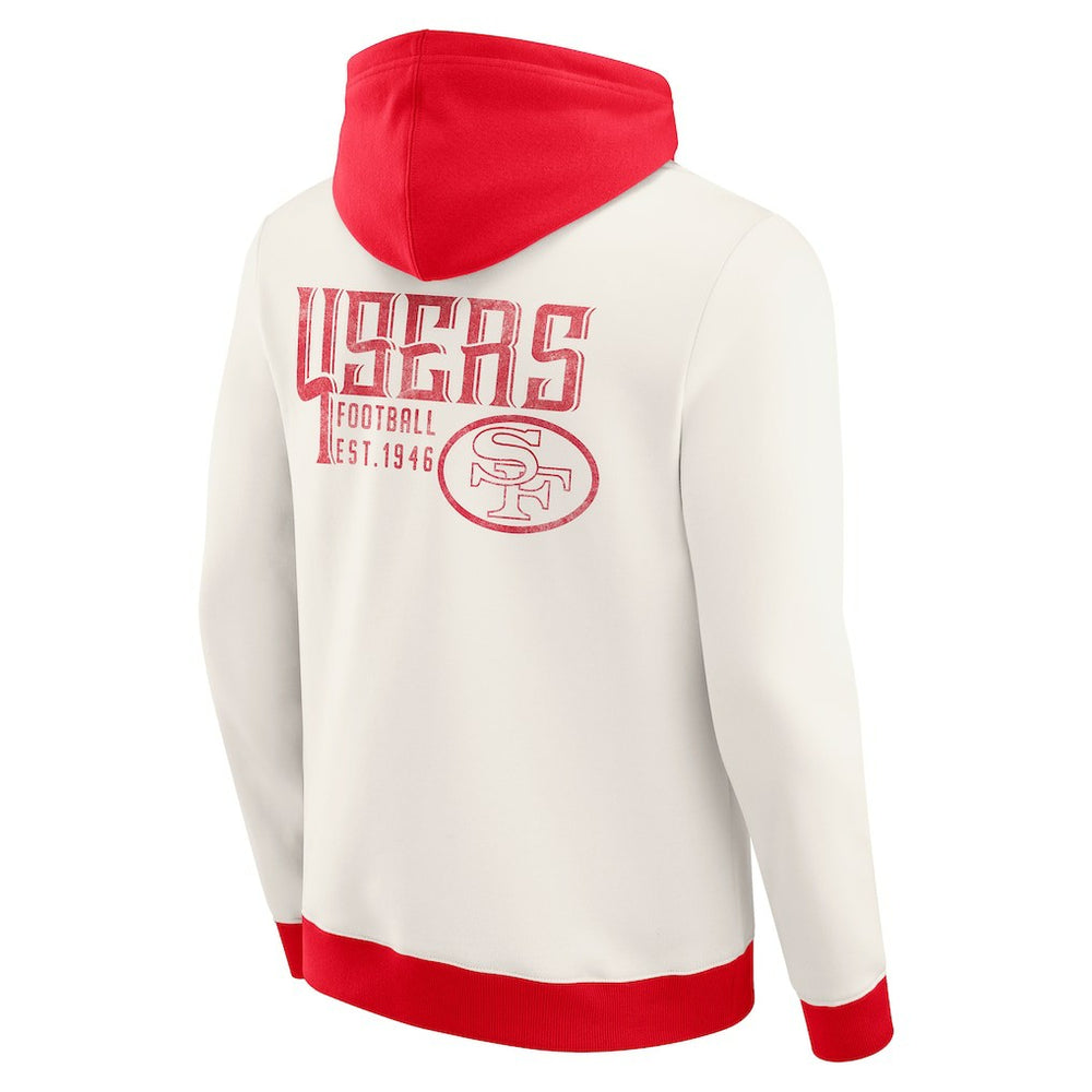San Francisco 49ers Darius Rucker Collection Distressed Graphics Full-Zip Hoodie | NFL New