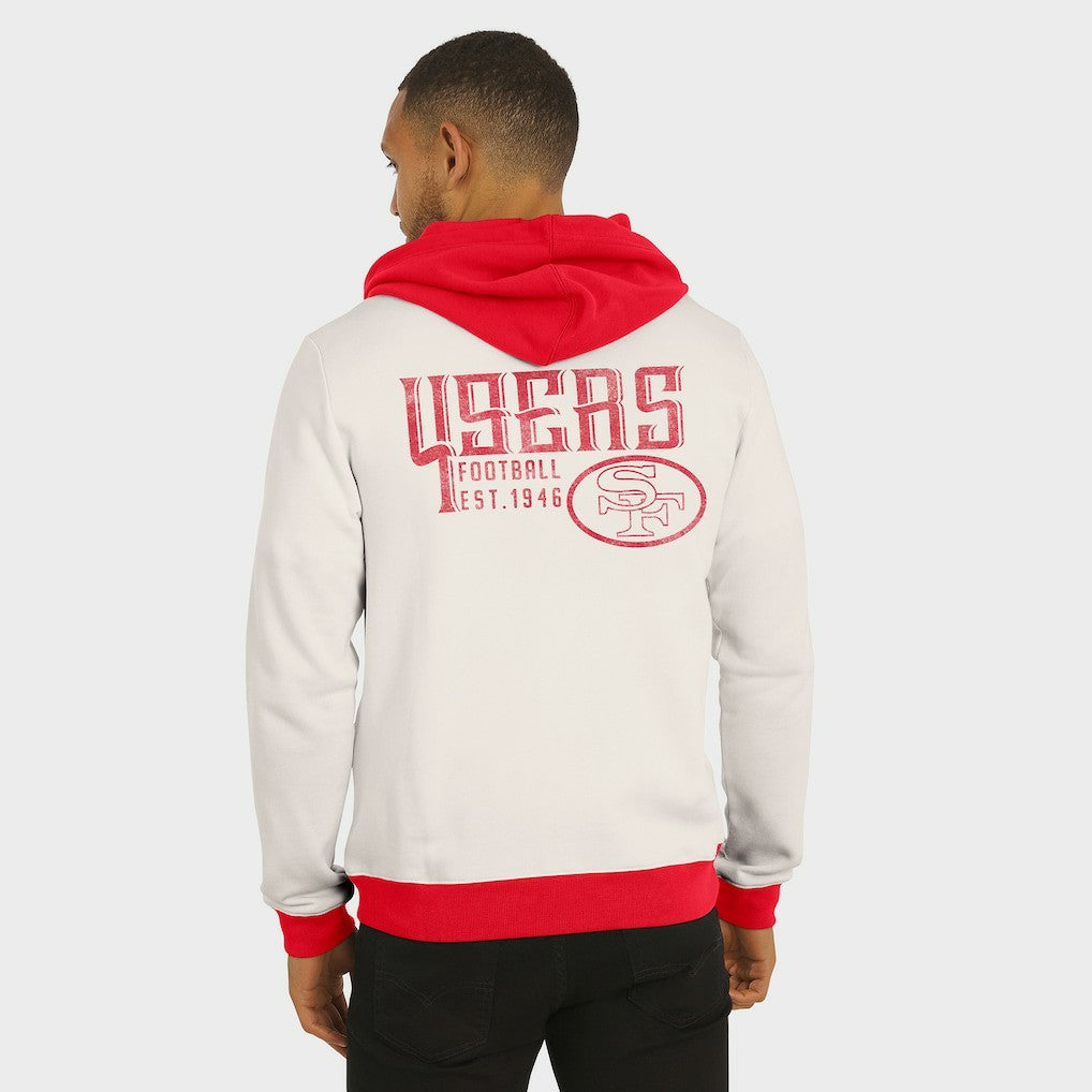 San Francisco 49ers Darius Rucker Collection Distressed Graphics Full-Zip Hoodie | NFL New