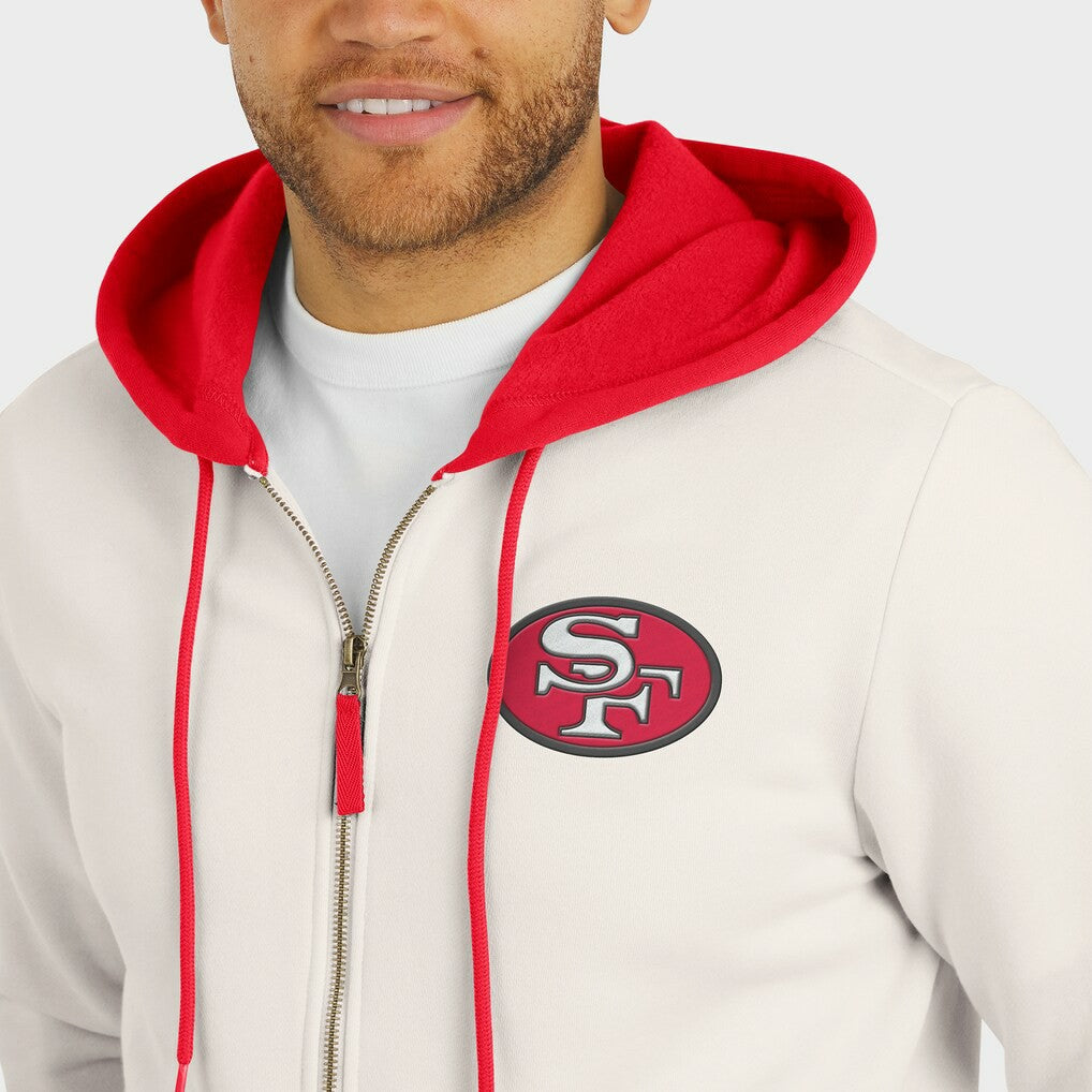 San Francisco 49ers Darius Rucker Collection Distressed Graphics Full-Zip Hoodie | NFL New