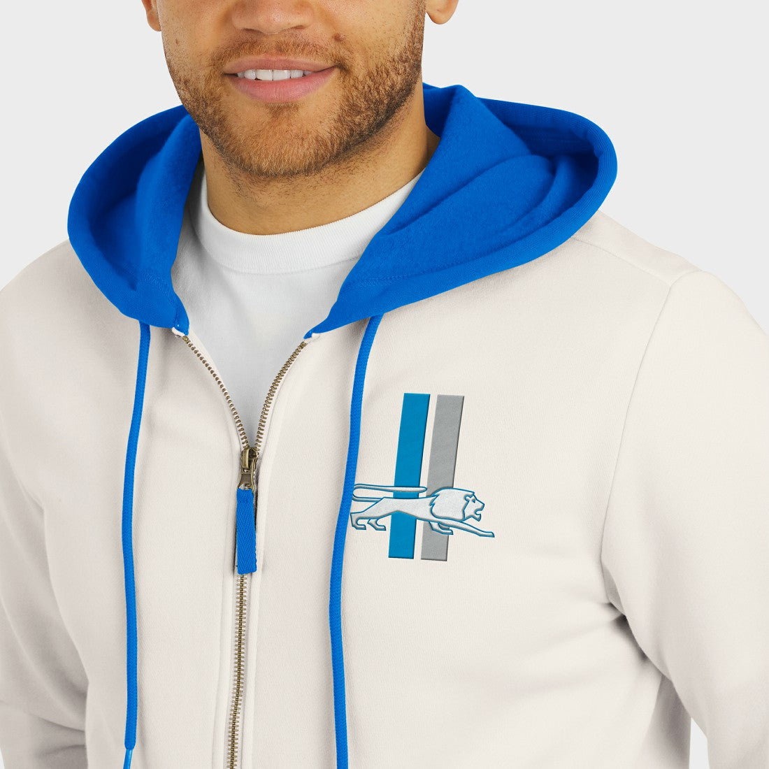 Detroit Lions Darius Rucker Collection Distressed Graphics Full-Zip Hoodie | NFL New