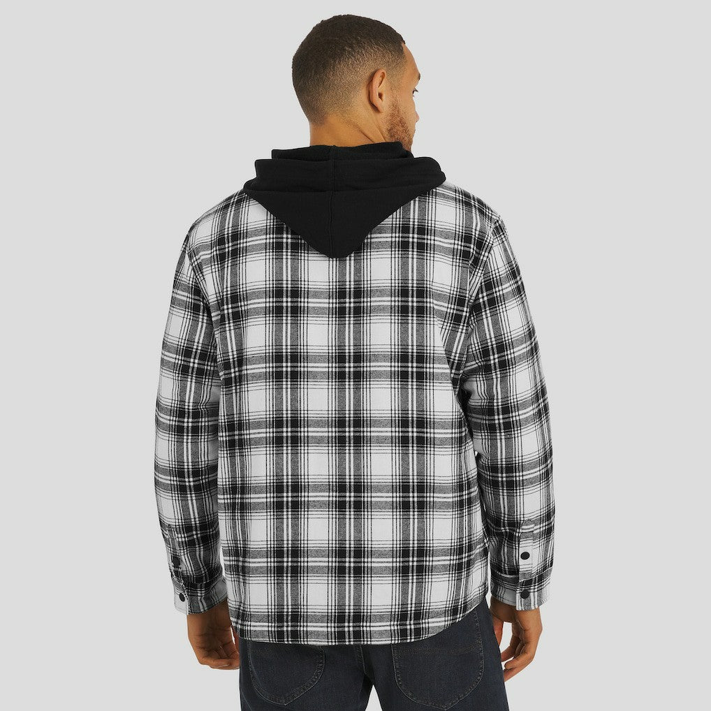 Kansas City Chiefs NFL x Darius Rucker Collection Plaid Flannel Quilted Full-Snap Hooded Shacket | NFL Discount