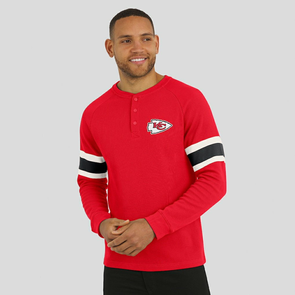 Kansas City Chiefs Darius Rucker Collection Waffle-Knit Raglan Long Sleeve Henley T-Shirt | NFL Hot