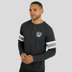 Las Vegas Raiders Darius Rucker Collection Waffle-Knit Raglan Long Sleeve Henley T-Shirt | NFL On sale