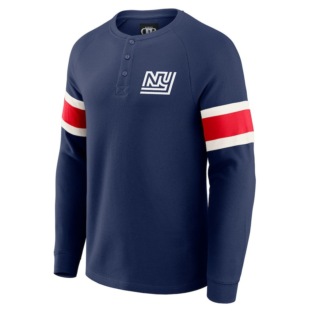 New York Giants Darius Rucker Collection Waffle-Knit Raglan Long Sleeve Henley T-Shirt | NFL Near me