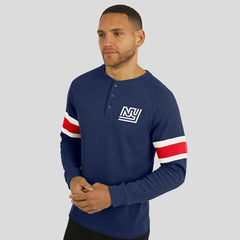 New York Giants Darius Rucker Collection Waffle-Knit Raglan Long Sleeve Henley T-Shirt | NFL Near me