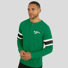 New York Jets Darius Rucker Collection Waffle-Knit Raglan Long Sleeve Henley T-Shirt | NFL Online