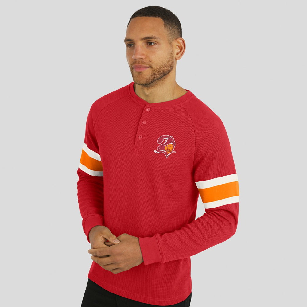 Tampa Bay Buccaneers Darius Rucker Collection Waffle-Knit Raglan Long Sleeve Henley T-Shirt | NFL Online