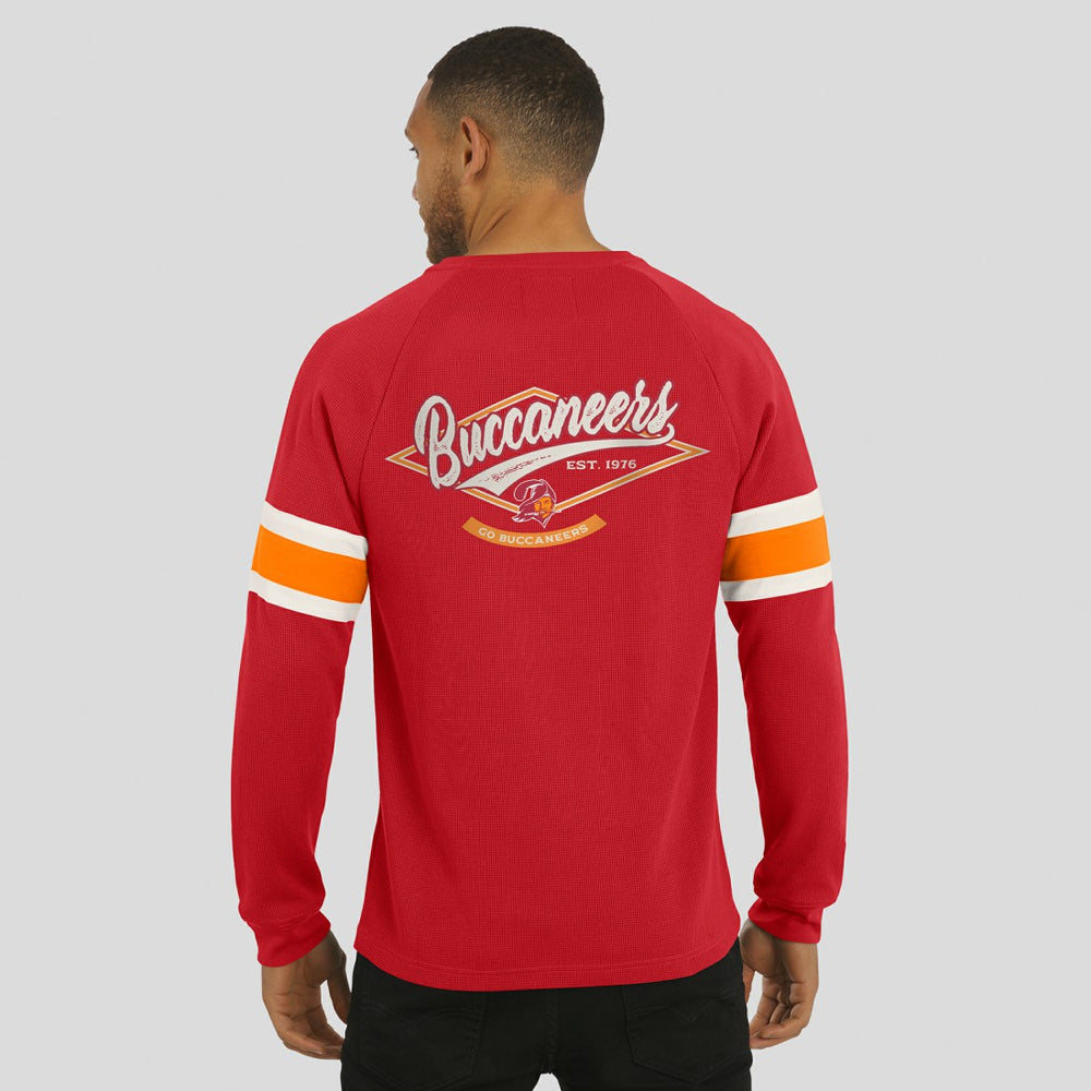 Tampa Bay Buccaneers Darius Rucker Collection Waffle-Knit Raglan Long Sleeve Henley T-Shirt | NFL Online