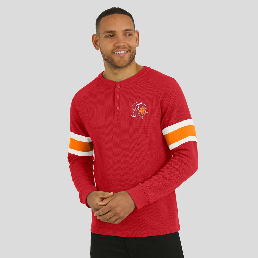 Tampa Bay Buccaneers Darius Rucker Collection Waffle-Knit Raglan Long Sleeve Henley T-Shirt | NFL Online